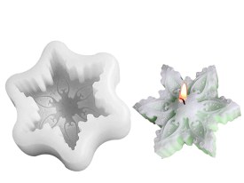 Molde silicona estrella Navidad